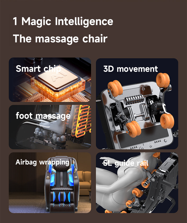 •	JDI Fitness 2026 4D S-Track Latest Zero Gravity Luxury Full Body Massage Chair